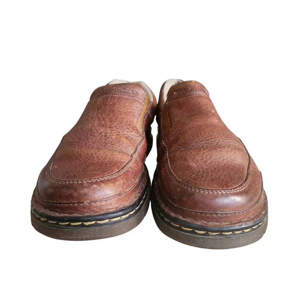 Dr. Martens 11198 Slip On Loafer Mens Size 10 Brown Leather AirWair Lug Sole